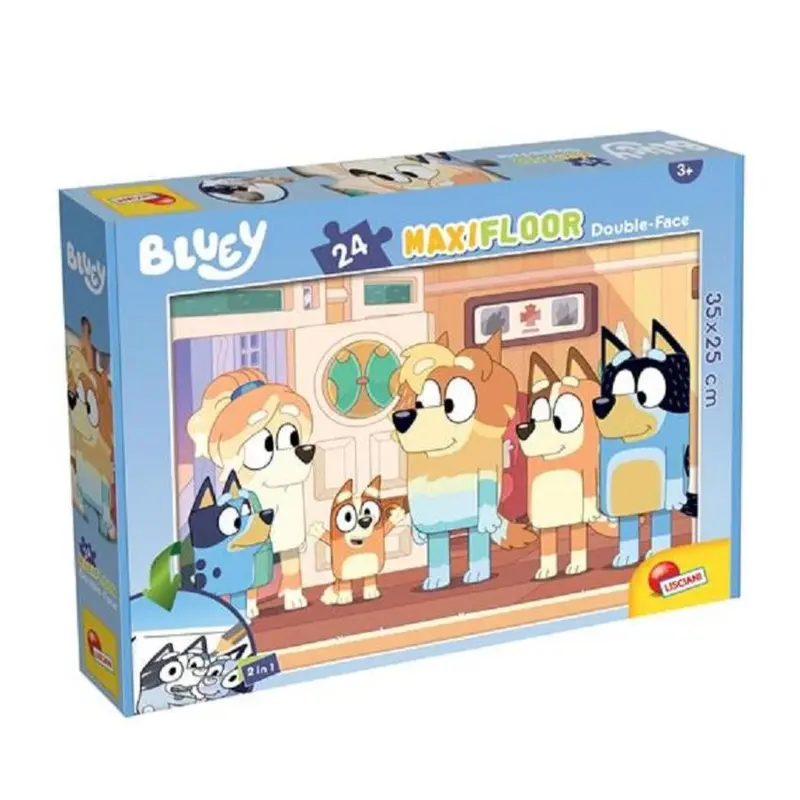 Puzzle Bluey Bingo 24 Pezzi 2 in 1 Colorabile.