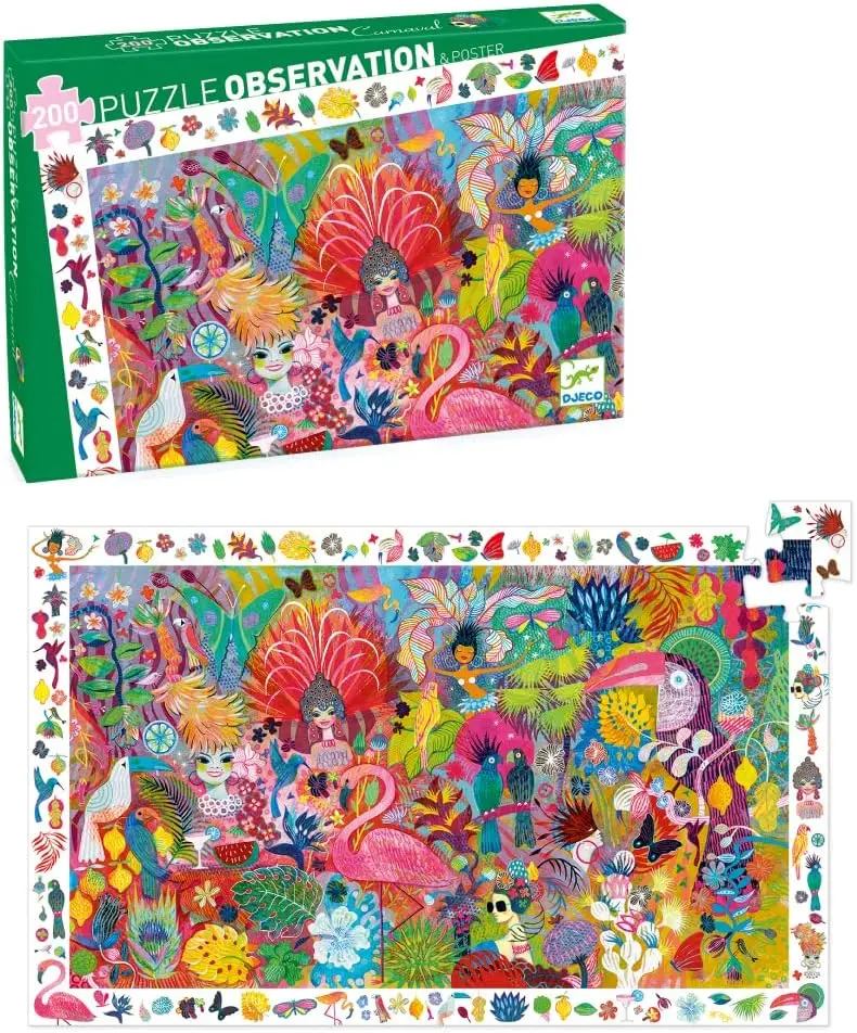 Puzzle Carnevale 200 pz - Djeco - Art. 07452