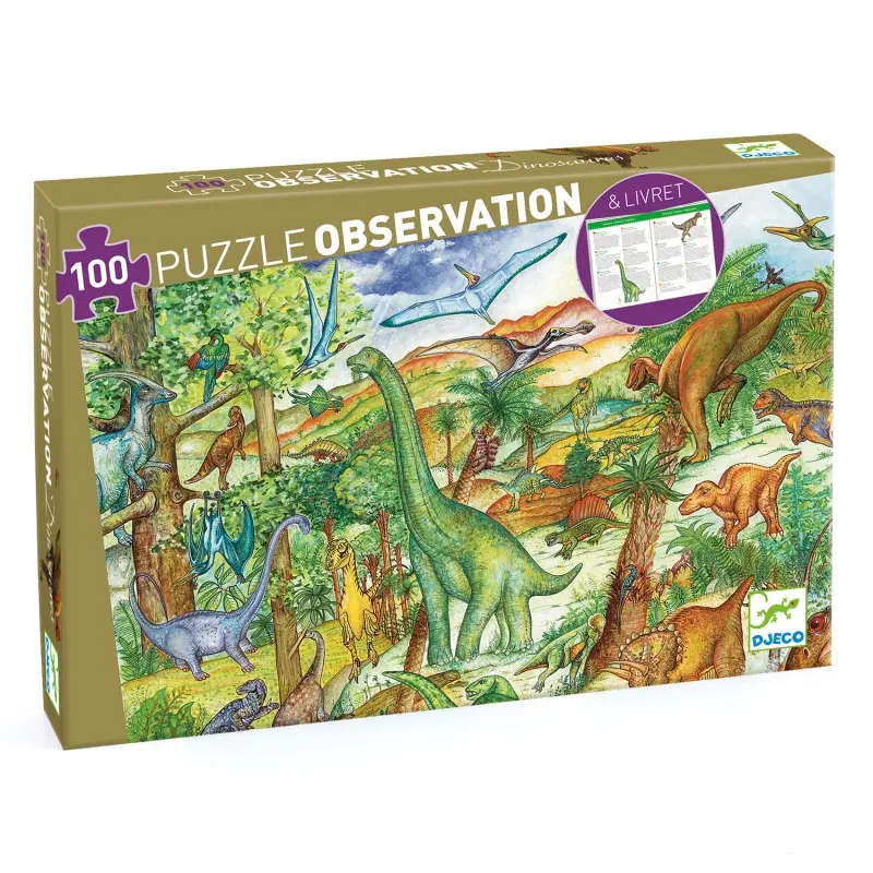 Puzzle Dinosauri 100 pz - Djeco - Art. 07424