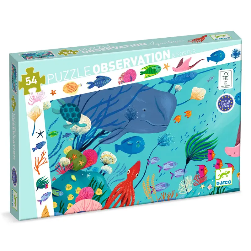 Puzzle d'Osservazione Acquatico - 54 pezzi