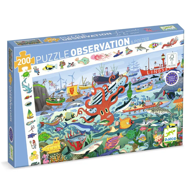 Puzzle d'Osservazione I Segreti del Mare - 200 pezzi