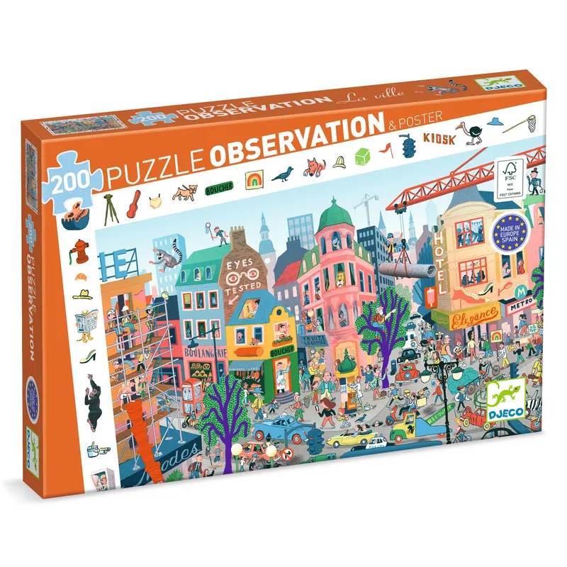 Puzzle d'Osservazione La Città Djeco