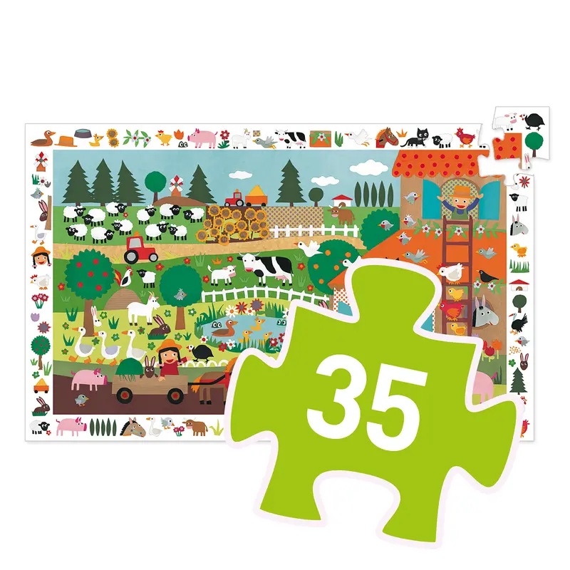Puzzle d'Osservazione La Fattoria - 35 pezzi