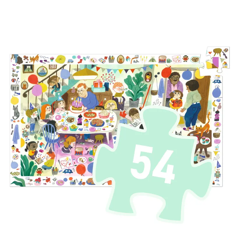 Puzzle d'Osservazione La Festa Di Compleanno - 54 pezzi