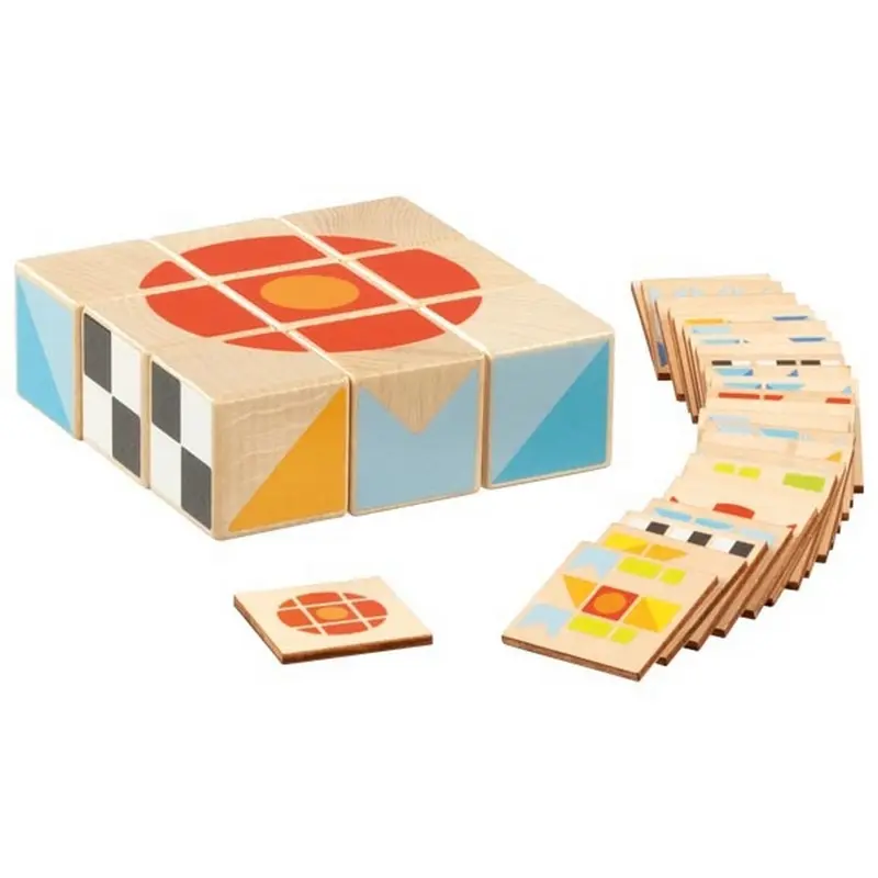 Puzzle Game Cubi – Cubi Logici in Legno Goki