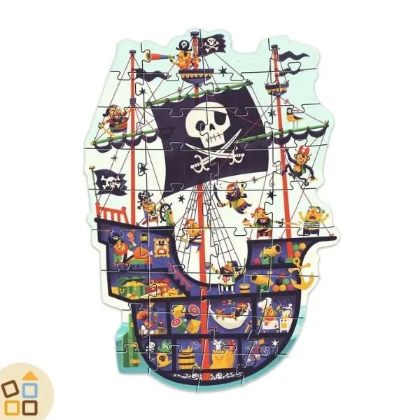 PUZZLE GIGANTE 36PZ, NAVE PIRATI