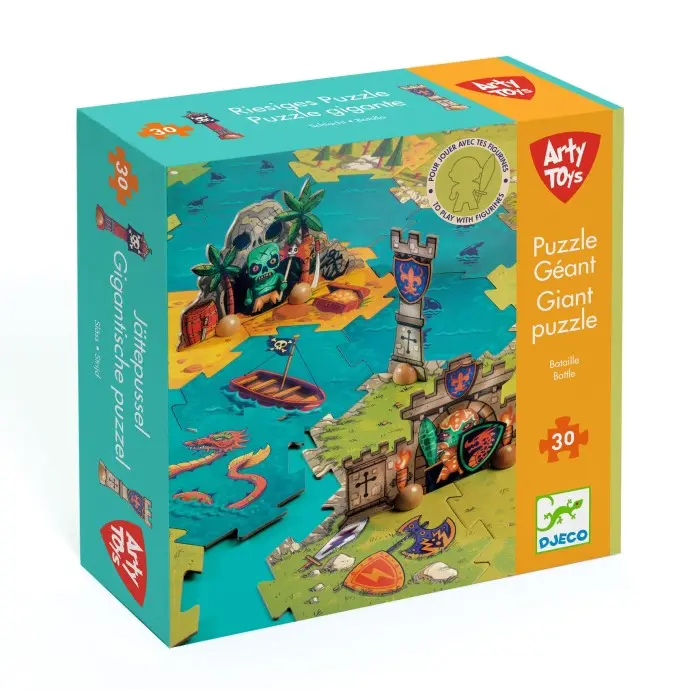Puzzle gigante Battaglia 30pz - Arty Toys Djeco