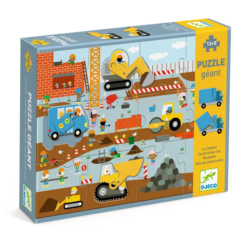Puzzle Gigante - Il Cantiere - 12+5 Pezzi