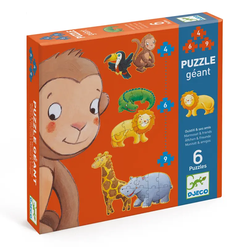 Puzzle Gigante Progressivo - Ouistiti E I Suoi Amici