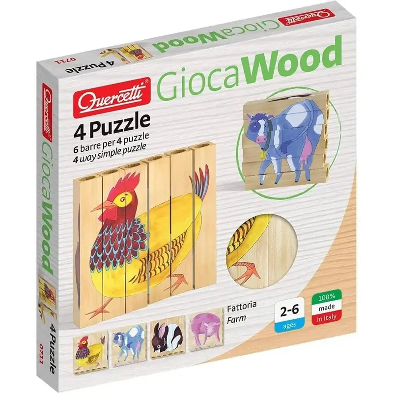 Puzzle in Legno Quercetti Fattoria 0711