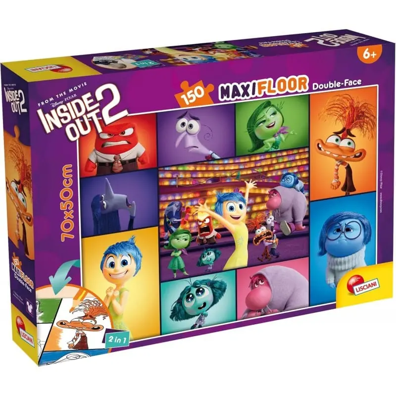 Puzzle Inside Out 2 Maxi Floor 2 in 1 - Lisciani
