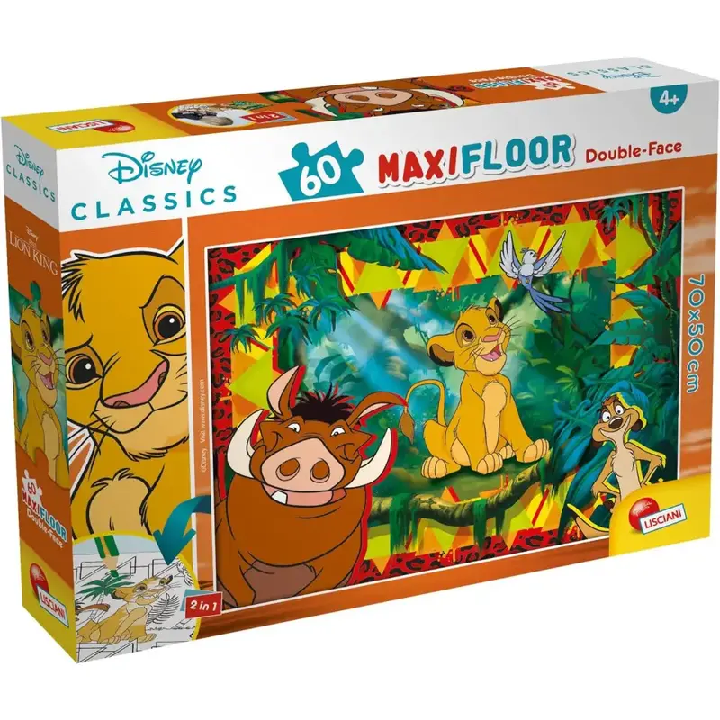 Puzzle Maxi Floor 60 pezzi Re Leone Disney Classics