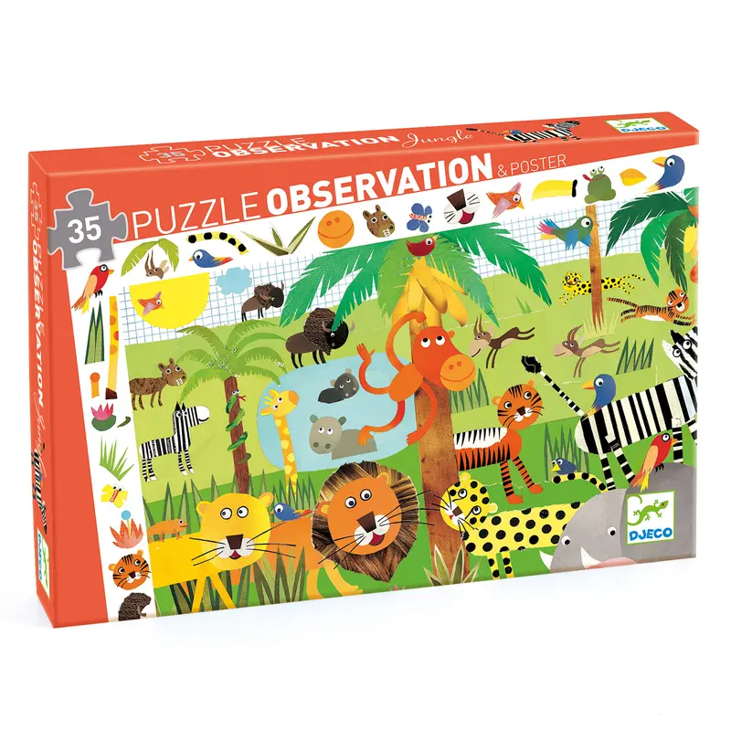 Puzzle Observation Djeco - Giungla 35 pz