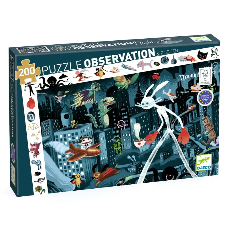 Puzzle panoramico 200 pezzi Night City
