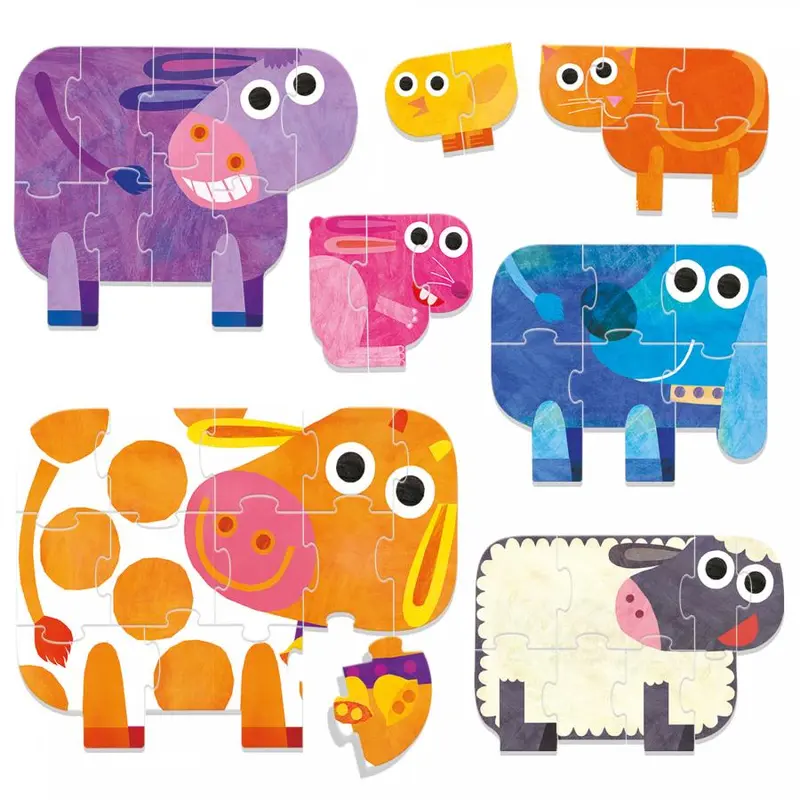 Puzzle Progressivi - Gli animali della fattoria
