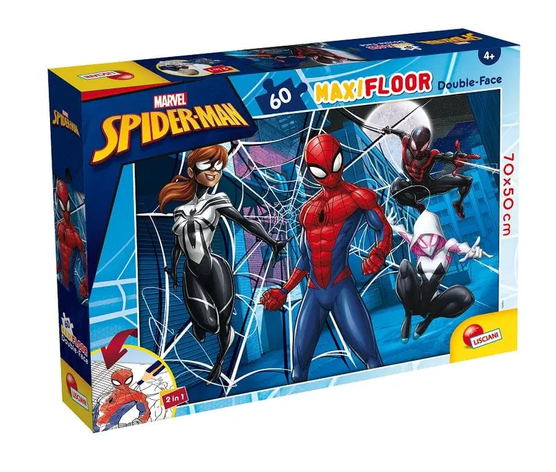 Puzzle Spiderman 60 pezzi con lato Colorabile