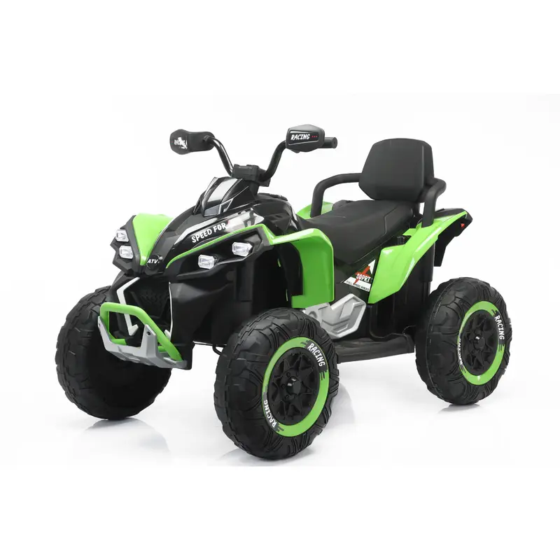 Quad Elettrico Atv Safari 24V Luci Led Suoni Realistici Mp3 Integrato Telecomando