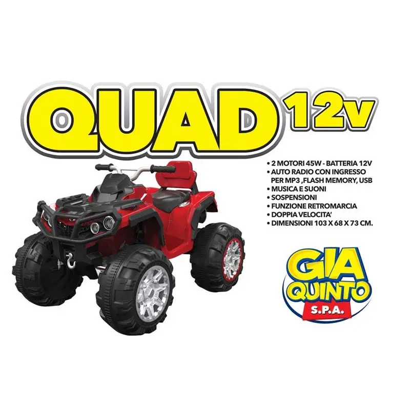 Quad Outlander 12V. colore Rosso