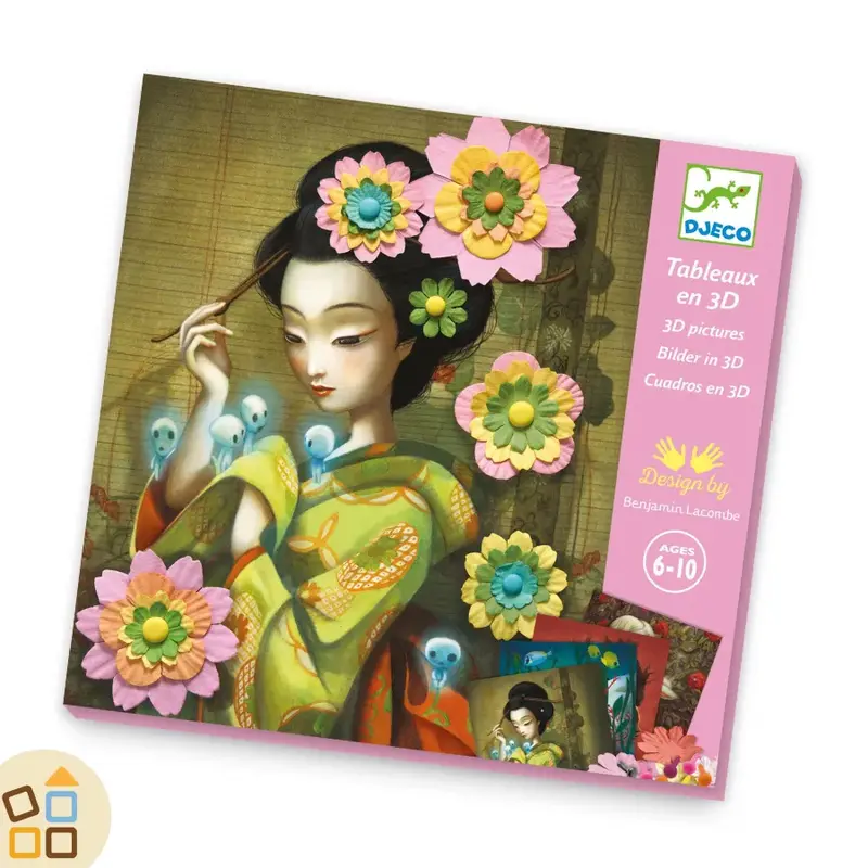 QUADRI 3D CON FIORI
