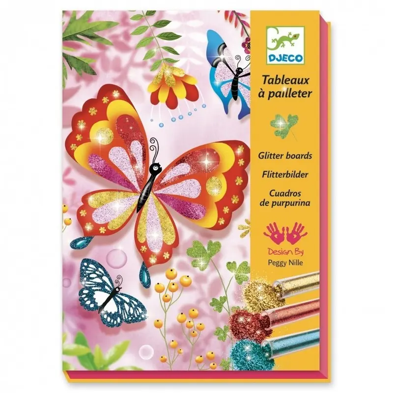 Quadri di lustrini, Farfalle - Djeco - Art. 09503