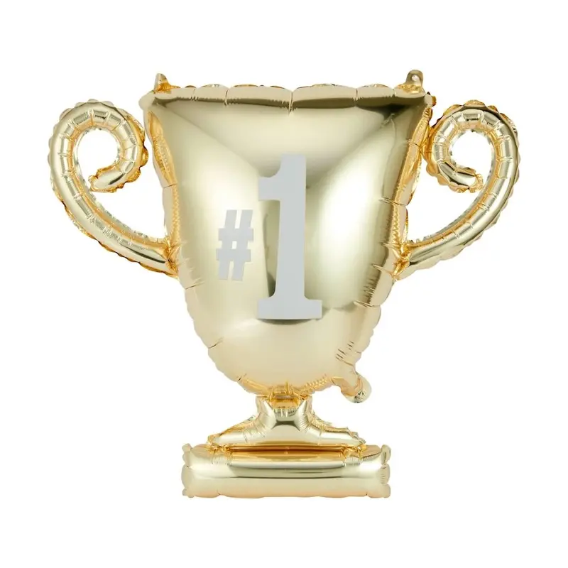 Qualatex Palloncino Foil Trofeo Oro Congratulations 99 cm
