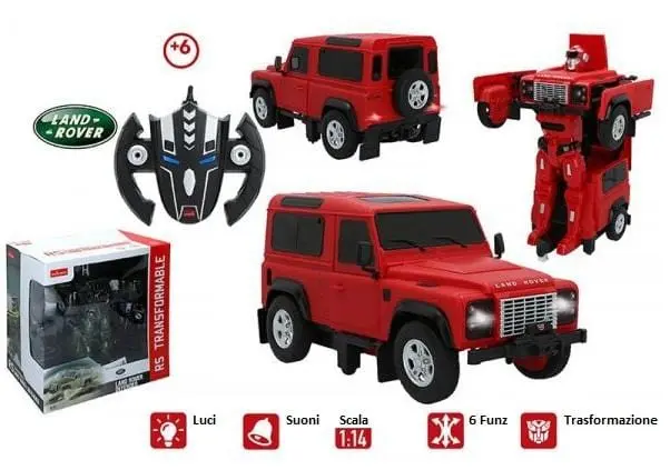 Radiocomando Land Rover Trasformabile in Robot