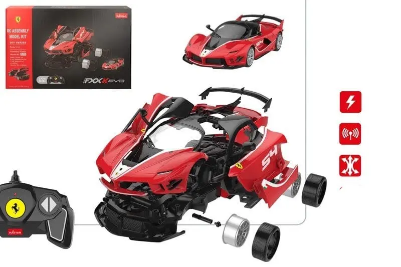 Rastar Ferrari Radiocomandata, Set Monta e Gioca FXX K Evo in scala 1