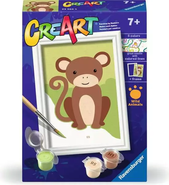 Ravensburger Creart Serie F - Scimmietta Giocosa