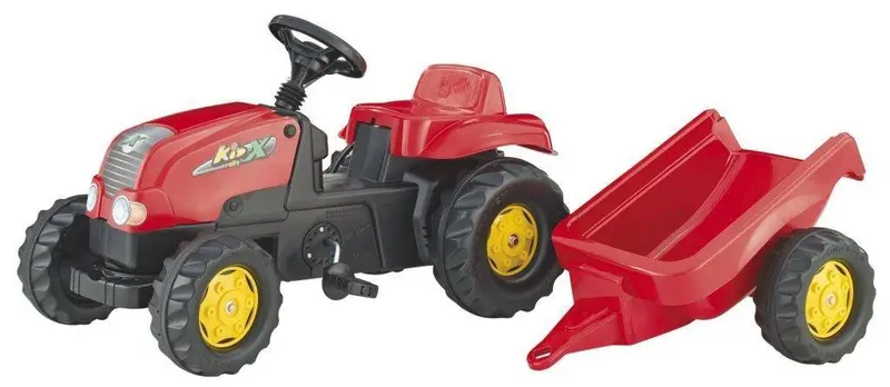 Rolly Kid Trattore Con Rimorchio Rosso