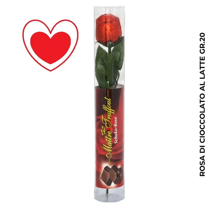 Rosa di Cioccolato al Latte idea Regalo San Valentino