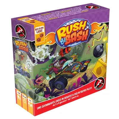 Rush & Bash Gioco Di Carte 7 Anni + Red Glove