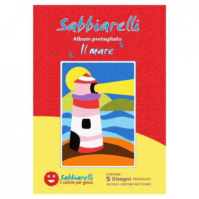 SABBIARELLI ALBUM - IL MARE- 5 DISEGNI 15X20