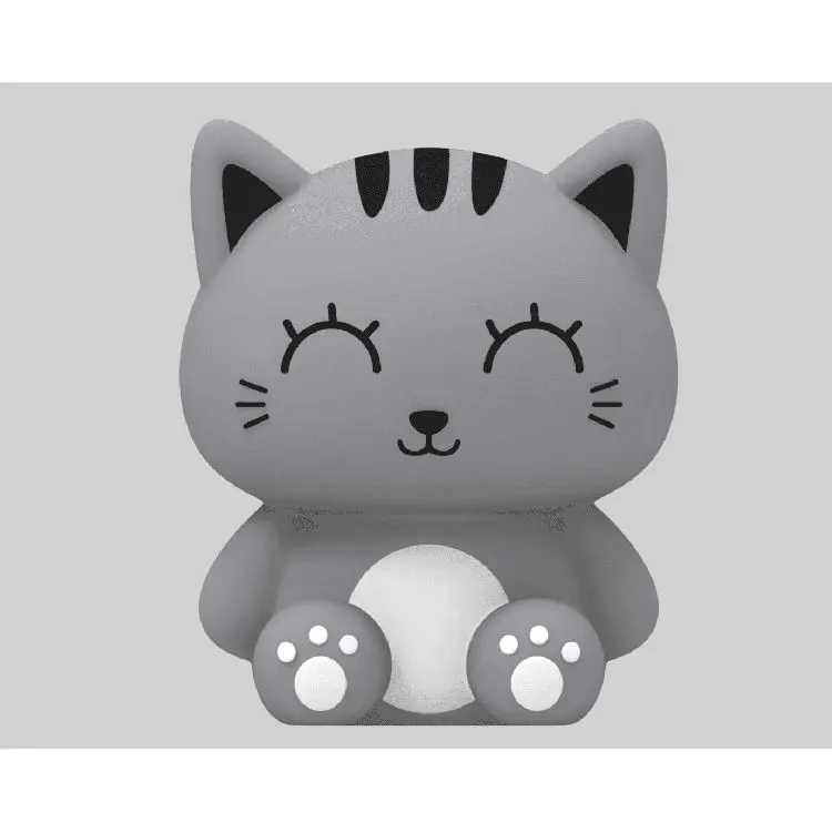 SALVADANAIO VERTICALE GREY CAT