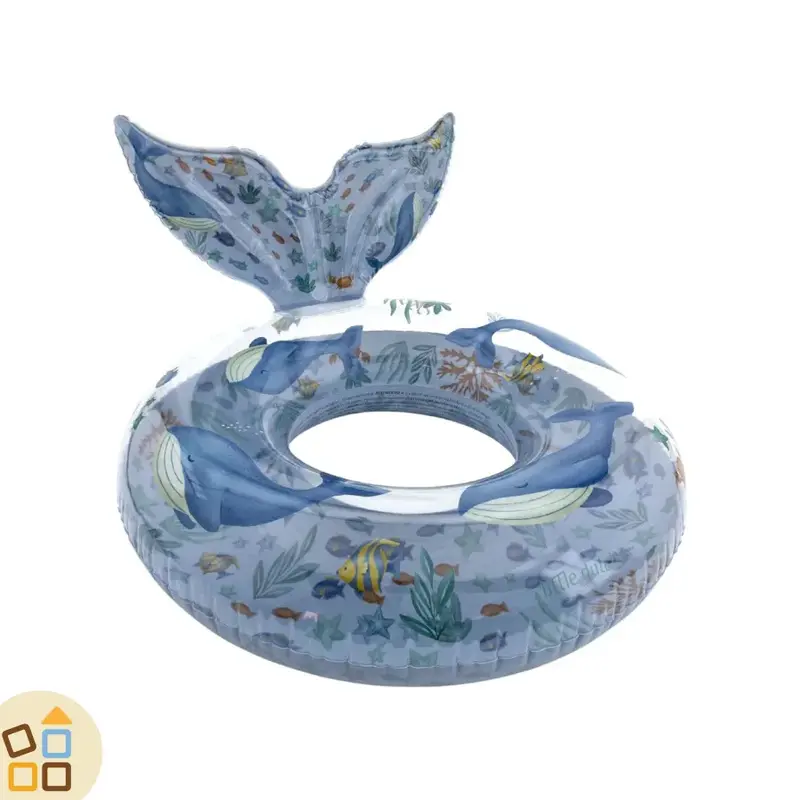SALVAGENTE GONFIABILE CODA BALENA, BLU