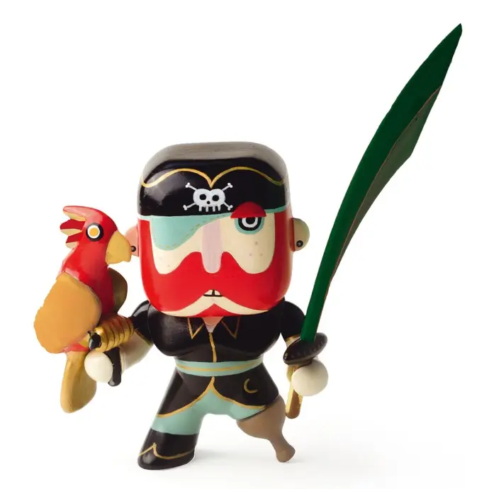 Sam Parrot - Personaggio pirata Arty Toys Djeco