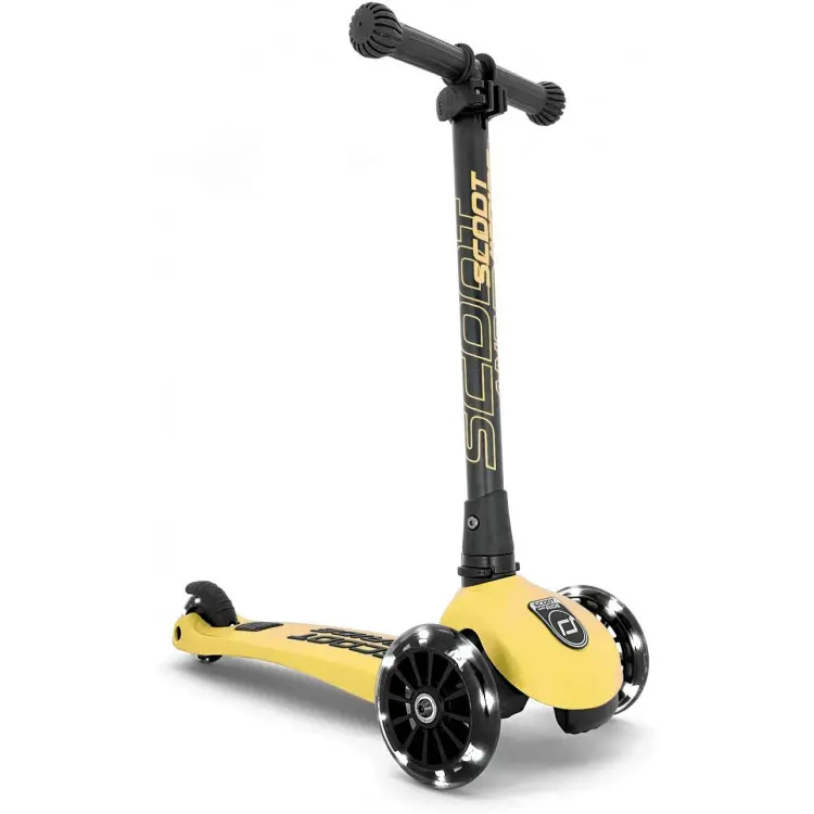 SCOOT AND RIDE Monopattino a tre ruote HighWaykick 3 pieghevole - lemon giallo