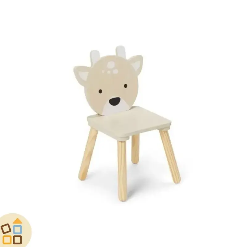 SEDIA IN LEGNO, CERBIATTO