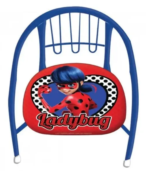 Sedia in metallo per bambini a tema cartoni animati