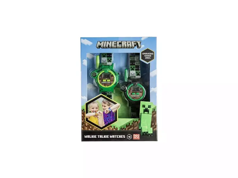 Set 2 In 1 Con Orologio Walkie Talkie Minecraft