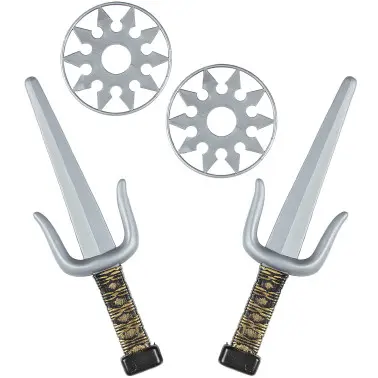SET ARMI NINJA (coppia di Sai e 2 Shuriken)