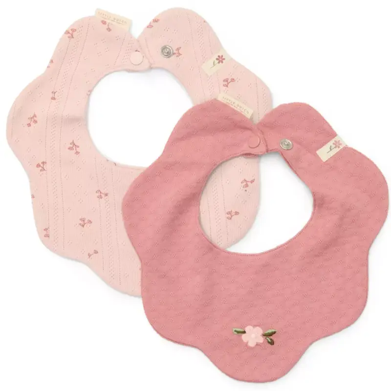 Set Bavaglini Fiore Rosa Little Dutch