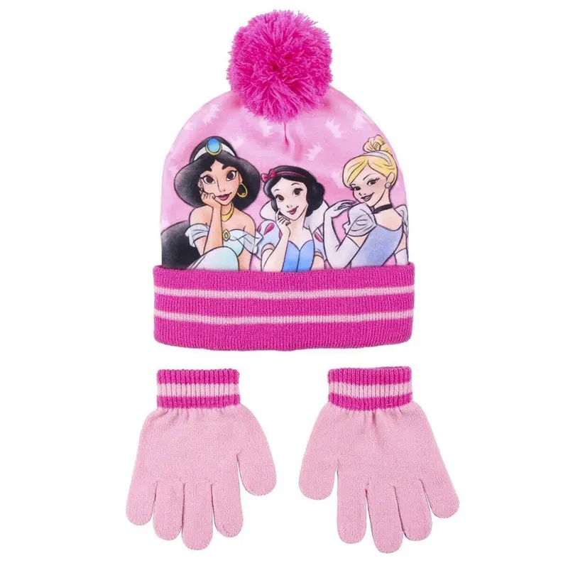 Set Cappello Guanti Principessse