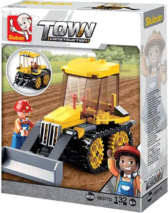 Set Costruzioni Bulldozer 132pz