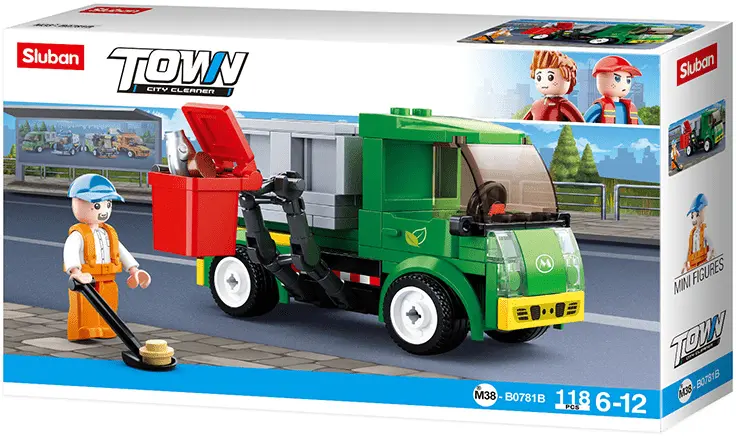Set Costruzioni Camion della Spazzatura