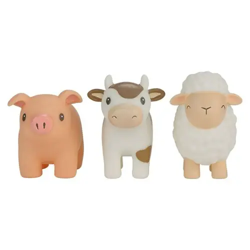 Set di Animali in Gomma da Bagno Little Farm - Bath Figures Set Multicolored Little Farm (2013814)