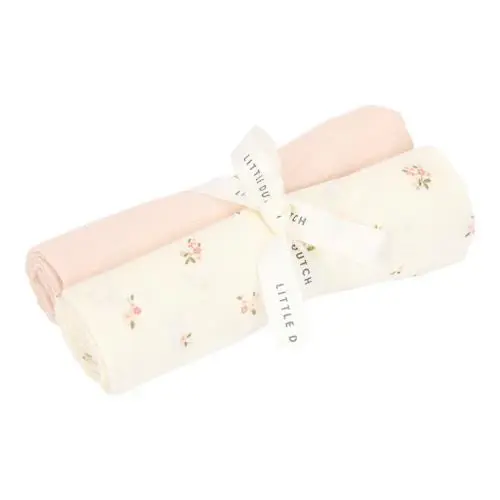 Set Due Mussole Swaddle Bianche Mussoline Size 70 x 70 cm - Swaddle White Fairy Garden Fairy Blossom (TE51994031)