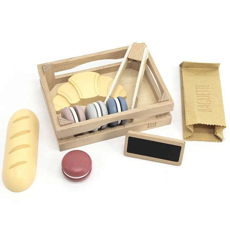 Set Giocattolo Baguette, Pane e Dolci in Legno