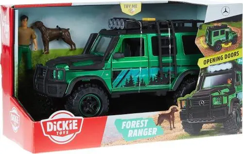 SET JEEP VERDE FOREST RANGER MERCEDES IN SCALA 1