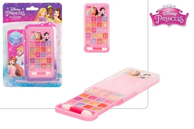 Set Lip Gloss Principesse Disney, Trousse con 20 Lucida Labbra
