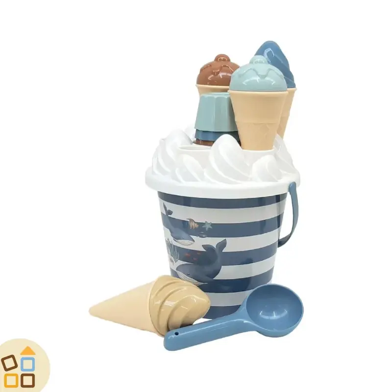 SET MARE SECCHIELLO PALETTA GELATI BLU